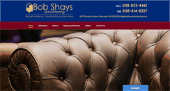Desktop Screenshot of bobshaysupholstering.com