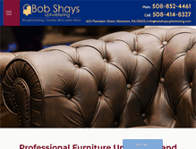 Tablet Screenshot of bobshaysupholstering.com